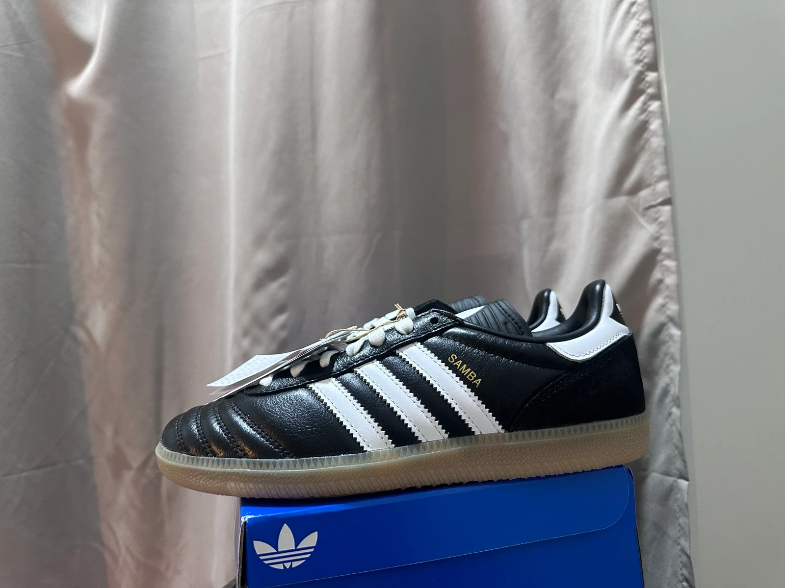 Baskets Samba Adidas cuir noir et blanc taille 38 – photo 5